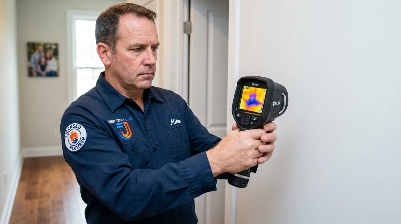Thermal imaging leak detection by Johns Plumbing LLC in Clark